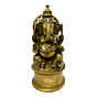 Brass Ganesh Round Base Idol KBH04110