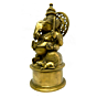 Brass Ganesh Round Base Idol KBH04110
