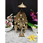 Brass Saibaba Sitting on Umbrella Idol KBH04118