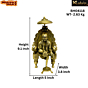 Brass Saibaba Sitting on Umbrella Idol KBH04118