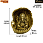 Brass Ganesh Sitting on Chhip Idol KBH04122