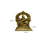 Brass Kaman Saraswati Idol KBH04124