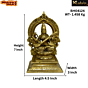 Brass Kaman Saraswati Idol KBH04124