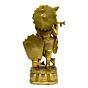 Brass Krishna Standing Idol KBH04128