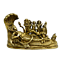 Brass Vishnu Family Idol KBH04129