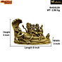 Brass Vishnu Family Idol KBH04129
