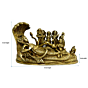 Brass Vishnu Family Idol KBH04129