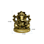 Brass Ganesh Round Base Idol KBH04132