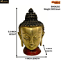 Brass Buddha Face Statue KBH04202