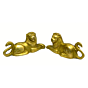 Brass Lion Pair Showpiece KBH04206
