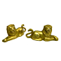Brass Lion Pair Showpiece KBH04206