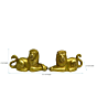 Brass Lion Pair Showpiece KBH04206