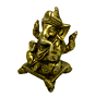 Brass Ganesh Sitting Idol KBH04211