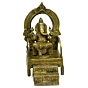 Brass Ganesh Sinhasan Idol KBH04232
