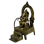 Brass Ganesh Sinhasan Idol KBH04232