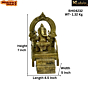 Brass Ganesh Sinhasan Idol KBH04232