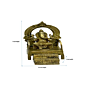 Brass Ganesh Sinhasan Idol KBH04232