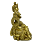 Brass Krishna Sitting Idol KBH04247