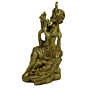 Brass Krishna Sitting Idol KBH04247