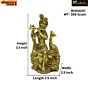Brass Krishna Sitting Idol KBH04247