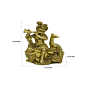 Brass Krishna Sitting Idol KBH04247