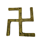 Brass Swastik Wall Hanging KBH04292