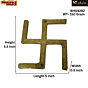 Brass Swastik Wall Hanging KBH04292