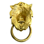 Brass Lion Face Door knoker 7 Inch KBH04384