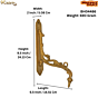 Brass Decorative Wall Clamp KBH04486