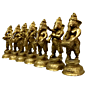 Brass Ganesh Musical Set KBH04513