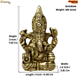 Brass Small Turban Ganesh Idol KBH04544