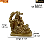 Brass Radha Krishna Idol KBH04548