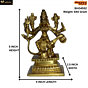 Brass Sitting Durga Idol KBH04552