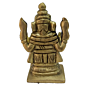 Brass Lord Ganesha Small Collectible Statue Idol KBH04595