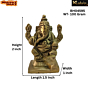 Brass Lord Ganesha Small Idol KBH04594