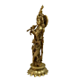 Brass Fine Krishna Big Collectible Statue Idol KBH04598
