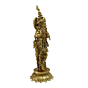 Brass Fine Krishna Big Collectible Statue Idol KBH04598