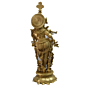 Brass Fine Krishna Big Collectible Statue Idol KBH04598