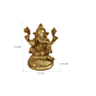 Brass Lord Ganesha Fine Work Idol KBH04602