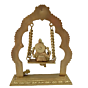 Brass Ganesh Sitting on Swing KBH04604