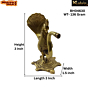 Brass Peacock Lamp Miniature KBH04630