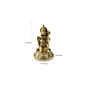 Brass Hanuman Sitting Collectible Statue Idol KBH04652