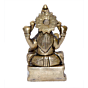Brass Goddess Laxmi Sitting on Bajath Collectible Statue Idol KBH04688