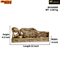 Brass Sleeping Buddha Collectible Statue Idol KBH04690