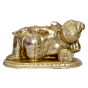 Brass Bal Sleeping Ganesh Collectible Statue Idol KBH04692