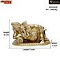 Brass Bal Sleeping Ganesh Collectible Statue Idol KBH04692