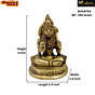 Brass Hanuman Sitting Collectible Statue Idol KBH04704