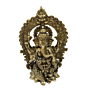 Brass Kaman Ganesha Collectible Statue Idol KBH04708