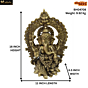 Brass Kaman Ganesha Collectible Statue Idol KBH04708