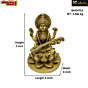 Brass Saraswati Devi Collectible Statue Idol KBH04712